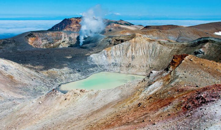 Ebeko Volcano, Paramushir Island, Kuril Islands